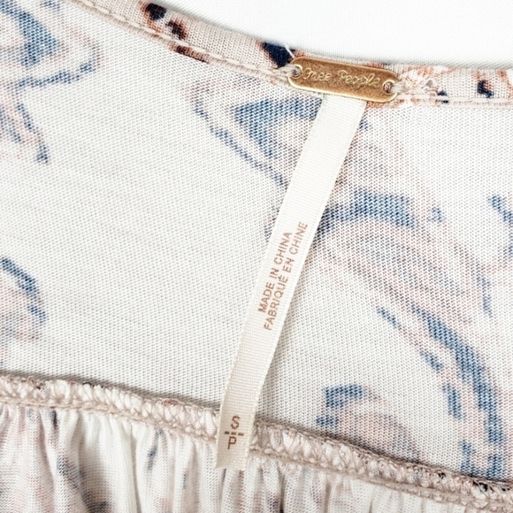 FREE PEOPLE Fiona Wrap Top in Ivory Combo - Picture 5 of 6